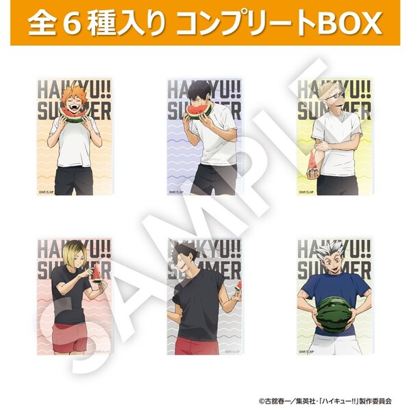 ハイキュー スクエア缶バッジ クールダウン おすわり 全種類セット