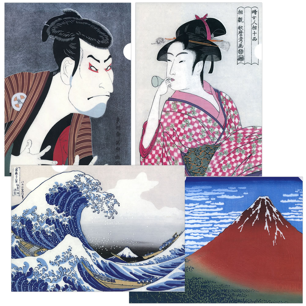 浮世絵（青桜芸者1～3）3枚組