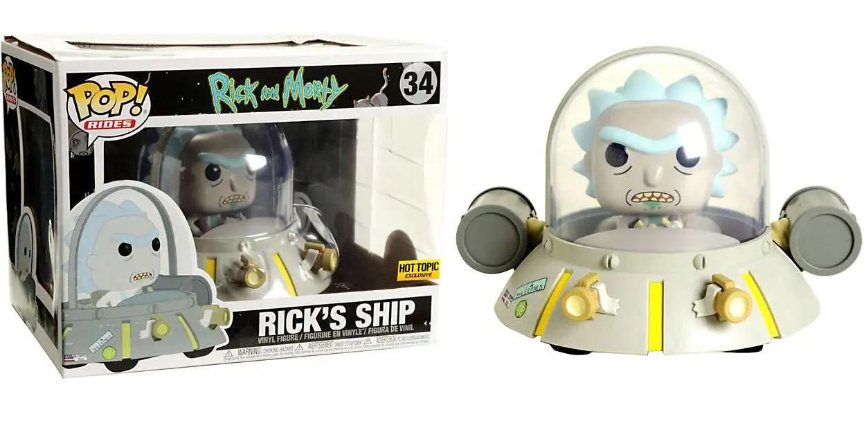 Funko Rick Morty POP Rides Ricks Ship Exclusive Vinyl Figure 34