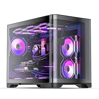 ミドルタワーPCケース アクリルウィンドウ付き Amazon.co.jp: ミドル