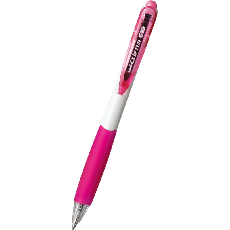 三菱鉛筆 クリフター 単色ボールペン SN-118-07 [白ピンク