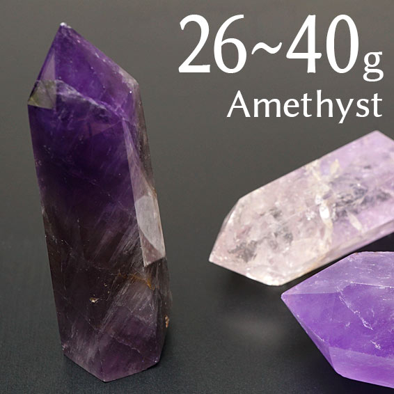 楽天市場】＼割引対象品／ アメジスト ポイント アメジスト 六角柱 1個