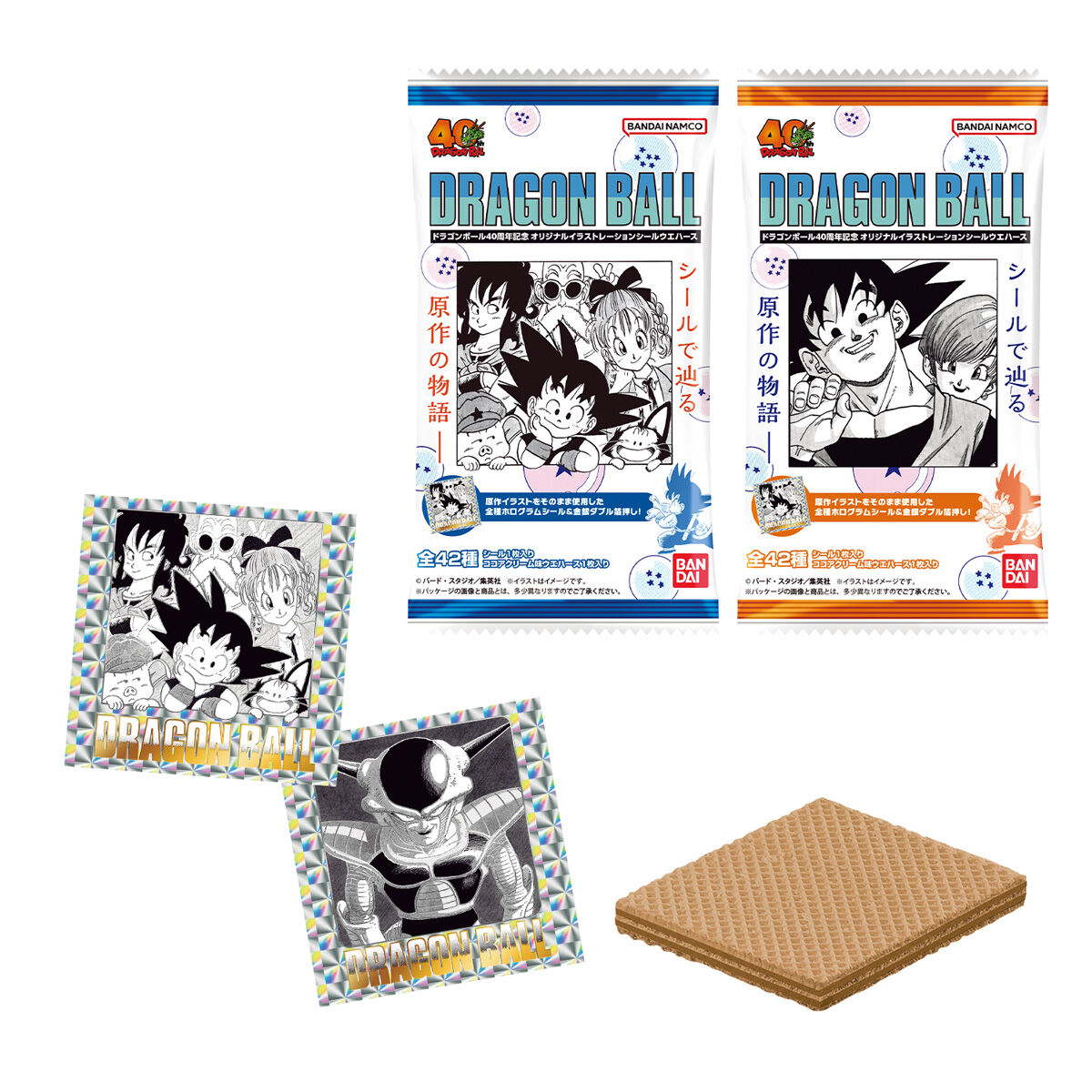 ドラゴンボール40周年記念 オリジナルイラストレーション シール