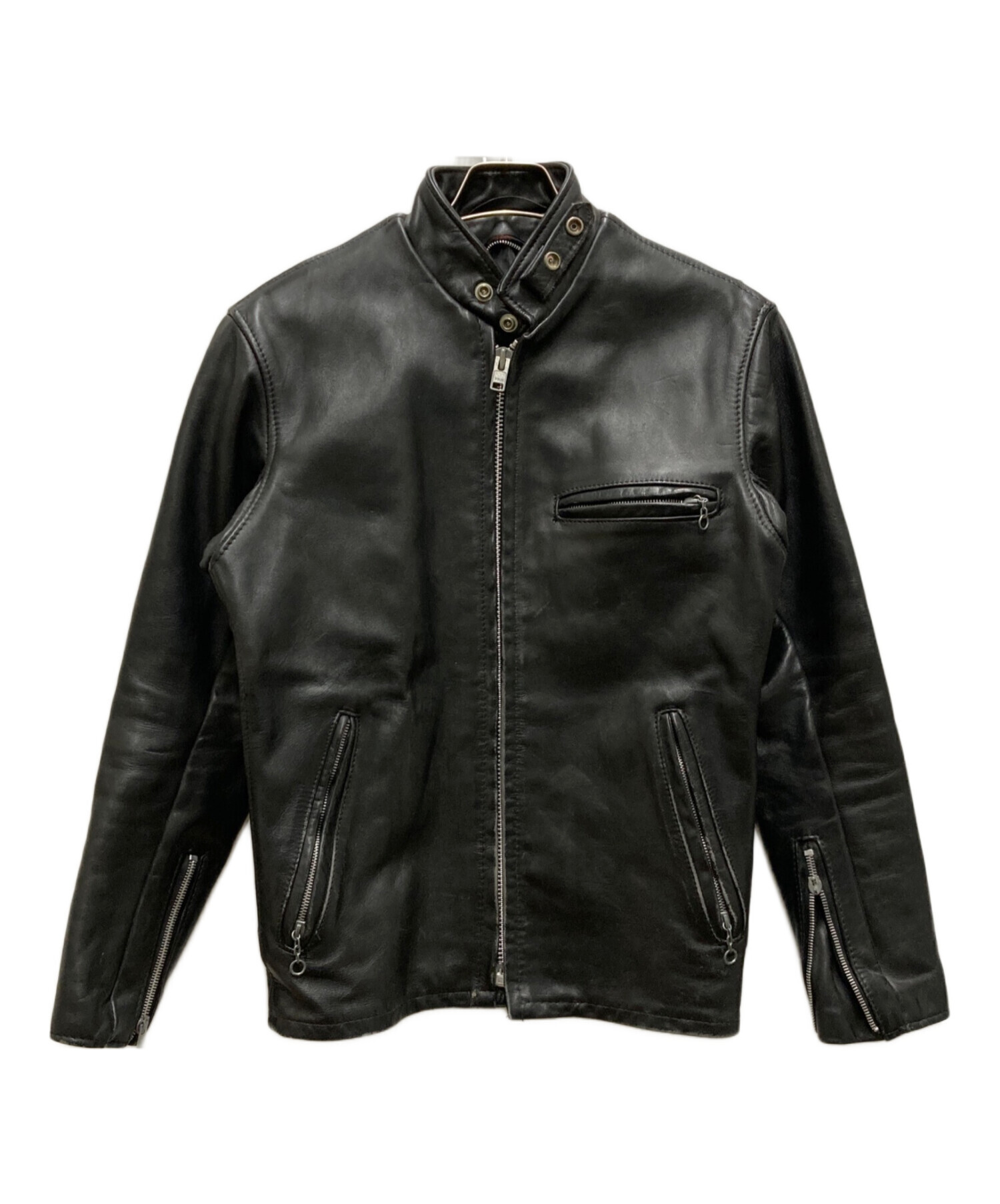 schott x EDIFICE ライダースジャケット トラッカー別注シングル