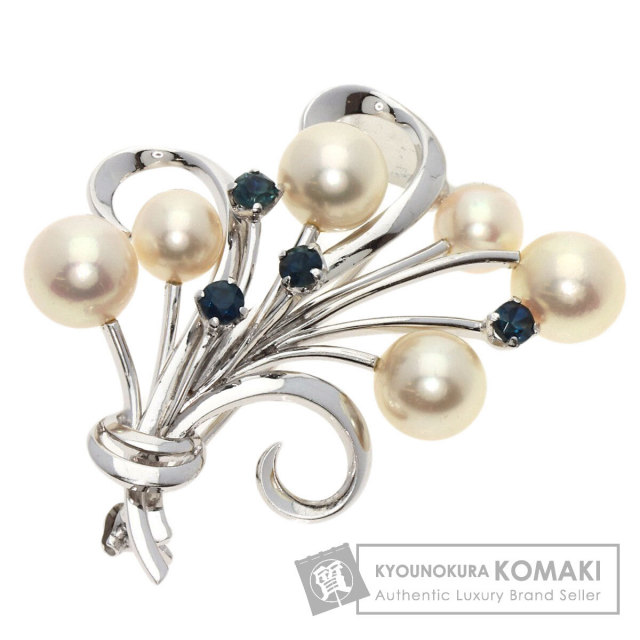 MIKIMOTO 真珠ブローチ MIKIMOTO ミキモト パール 真珠 ブローチ K14