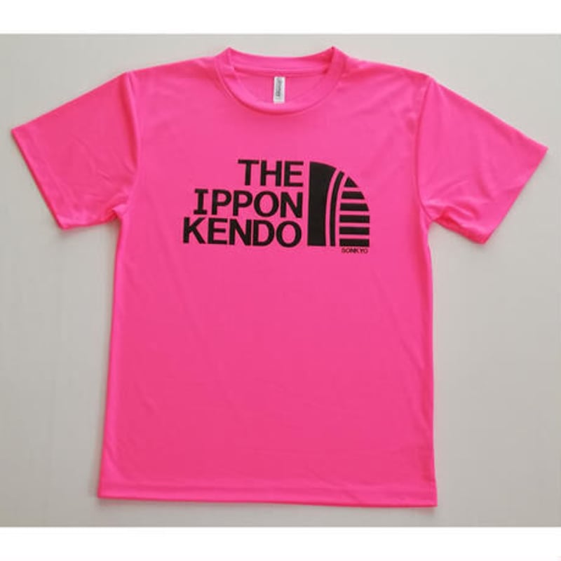 THE IPPON KENDO ドライTシャツ 蛍光ピンク 剣道Tシャツ | エル