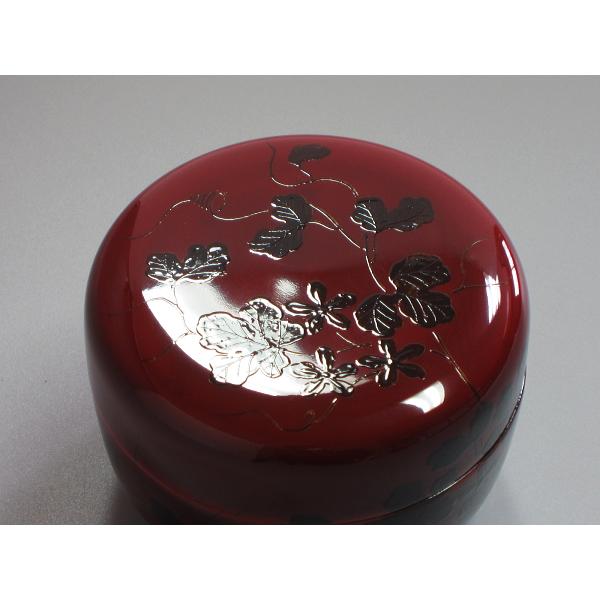 玄々斎好写 夕顔蒔絵溜平棗 鈴木松榮造 共箱 : 茶道具商 越中屋 - 通販