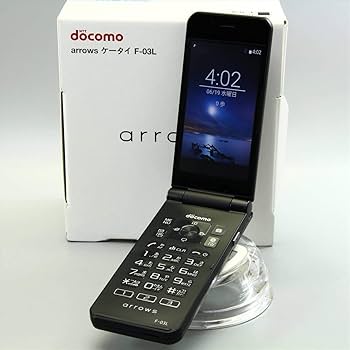 Amazon | 富士通 docomo arrows ケータイ F-03L ブラック 白ロム 本体
