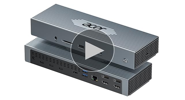 Acer 16-in-1 Quad 4K@60Hz Monitor USB C Docking Station with 1x8K