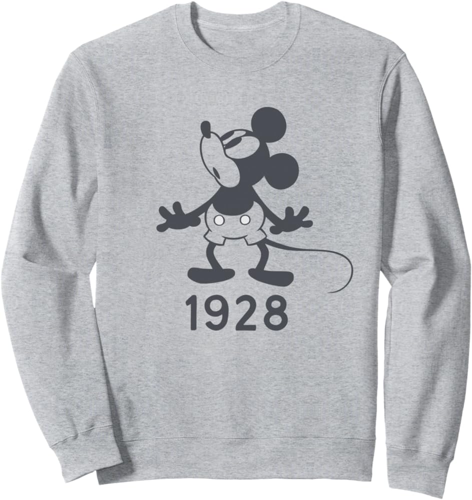 Amazon | ディズニー レトロ ミッキーマウス 1928 トレーナー