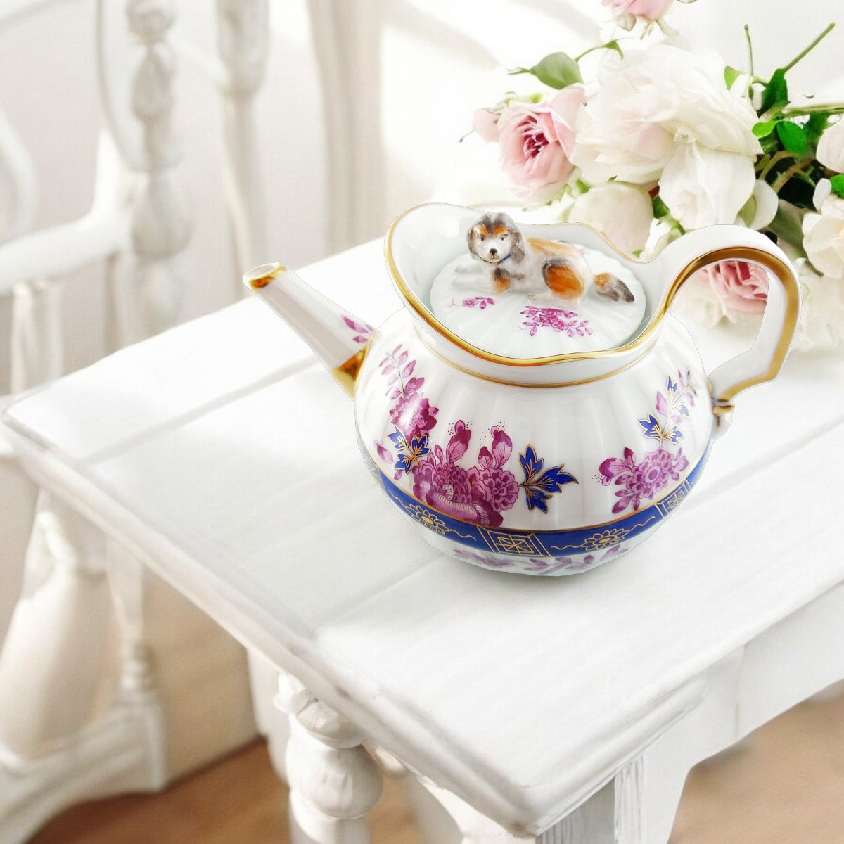 マイセン 犬のいるポット 58A023/55587 | ポット | ドイツの名窯