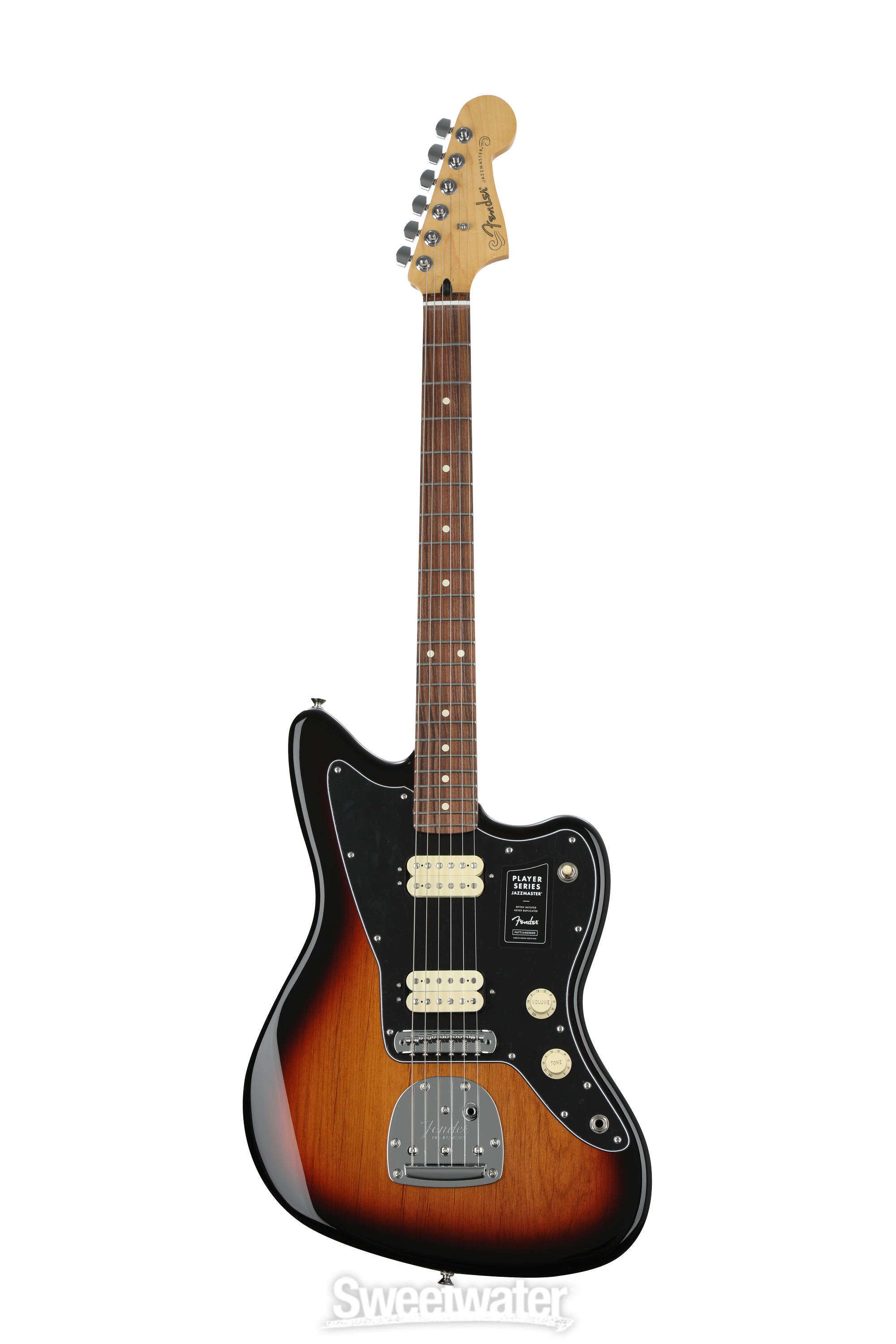 Fender Player Jazzmaster - 3-Tone Sunburst with Pau Ferro