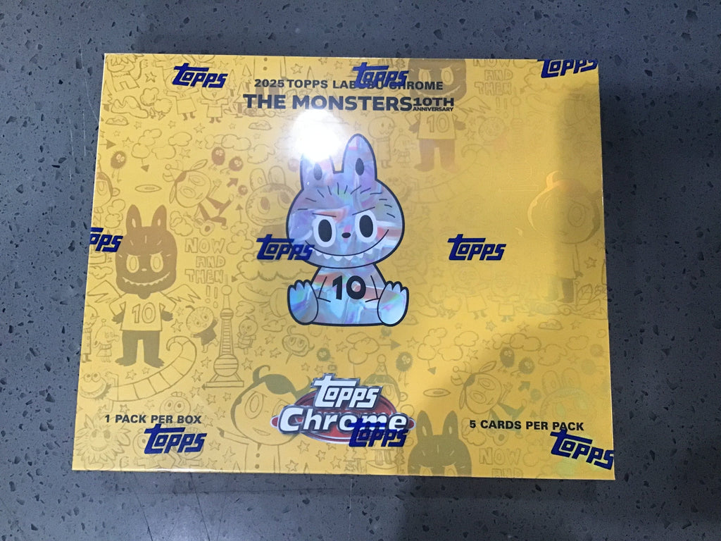 Topps Chrome 10周年記念ボックス 5BOX 2025 Topps Labubu Chrome