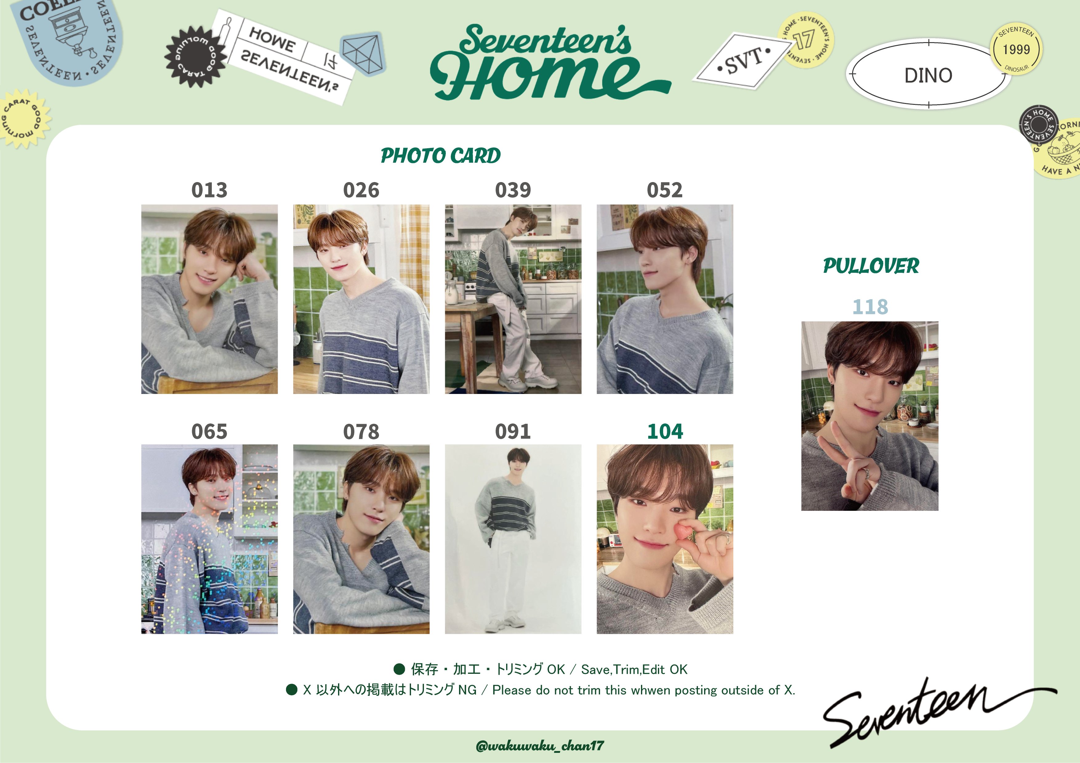 SEVENTEEN ディノ トレカ