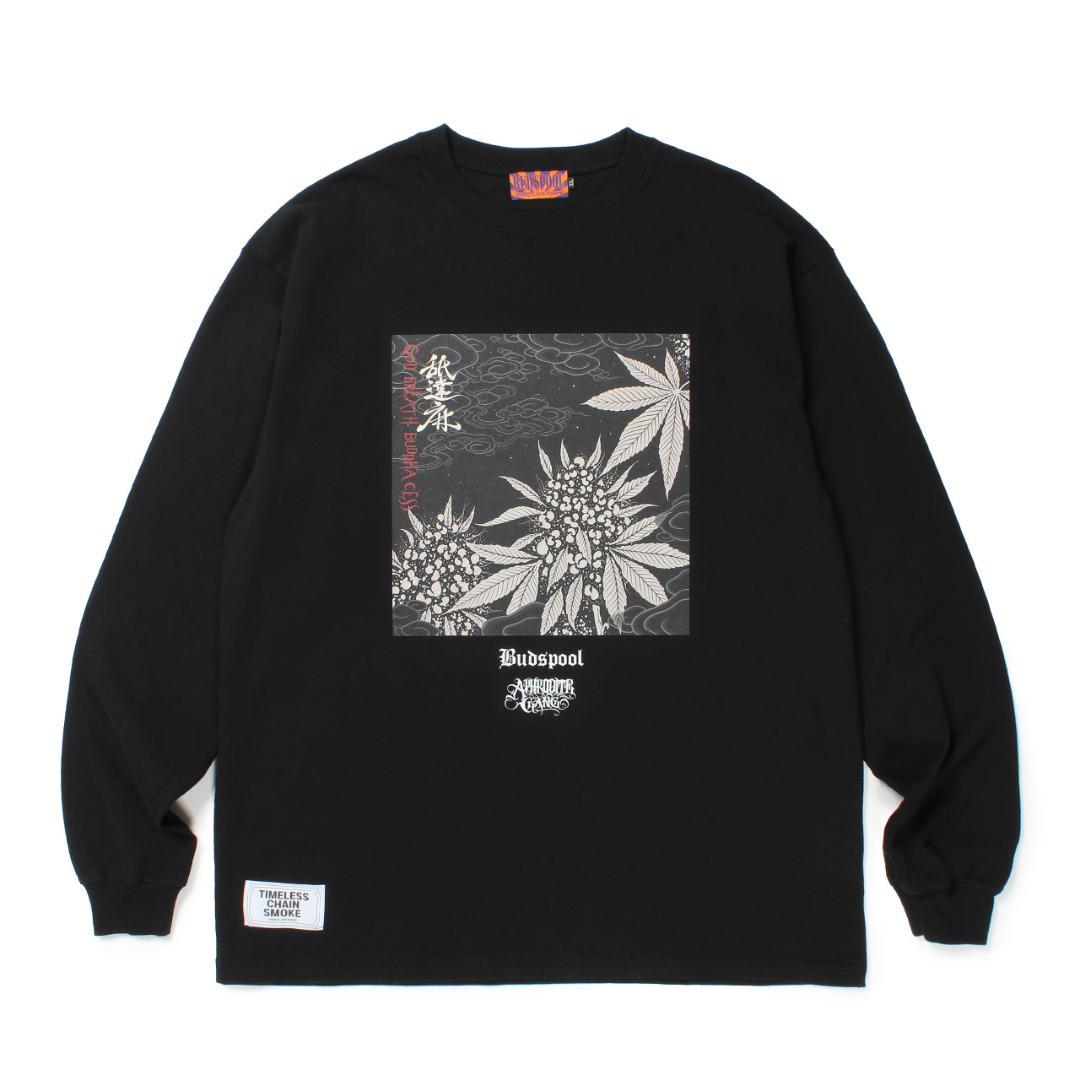GODBREATH BUDDHACESS L/S TEE 舐達麻 Lサイズ BUDSPOOL | GODBREATH BUDDHACESS L/S TEE AGH ONLINE STORE 12/14(SUN