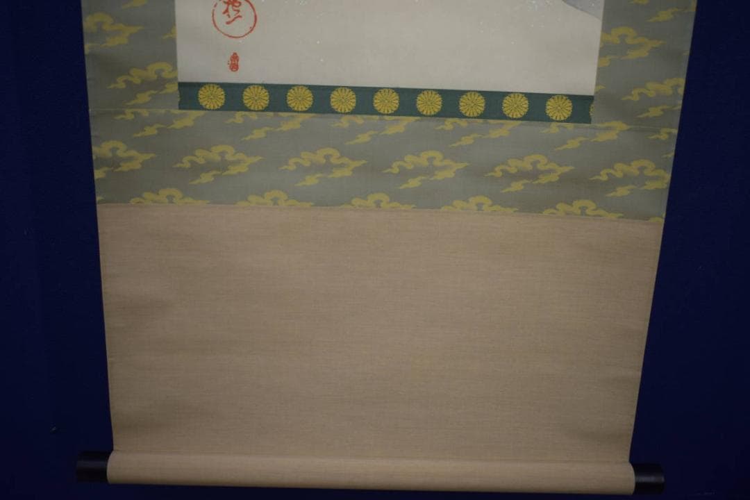 複製/酒井抱一/檜啄木鳥図/工芸/桐共箱付/布袋屋掛軸HJ-586