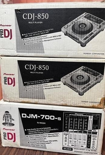 CDJ-850×2台とDJM-700のセット