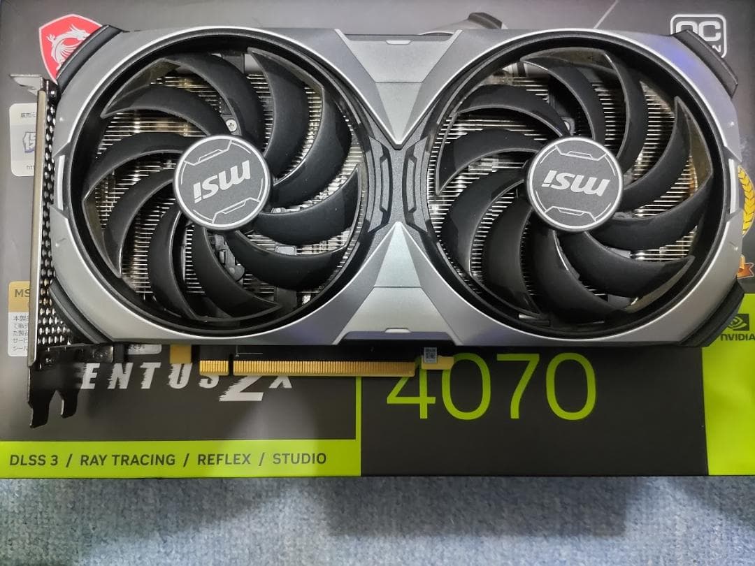 コ*ー様 MSI GeForce RTX 4070 VENTUS 2X E 12 Amazon.com: MSI Gaming GeForce RTX 4070 12GB GDRR6X Extreme Clock