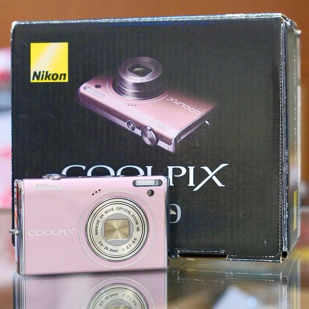 名機 動作品 平成レトロ Nikon COOLPIX S640 ピンク 元箱付き - メルカリ