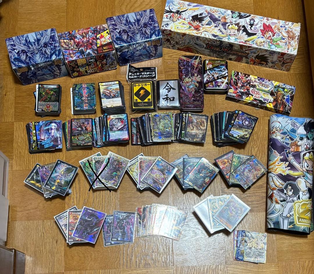 デュエマ引退品、まとめ売り、6デッキ、プレイマット デュエマ 引退品 まとめ売り 2500枚以上 プレイマット・サプライ品付き
