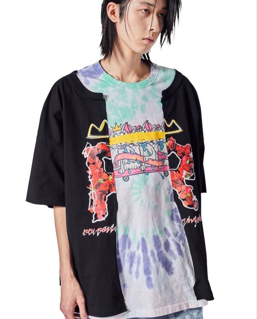 LiSA ROY reflect overjoy ドッキングリメイクTシャツ② LiSA ROY reflect overjoy ドッキングリメイクTシャツ②