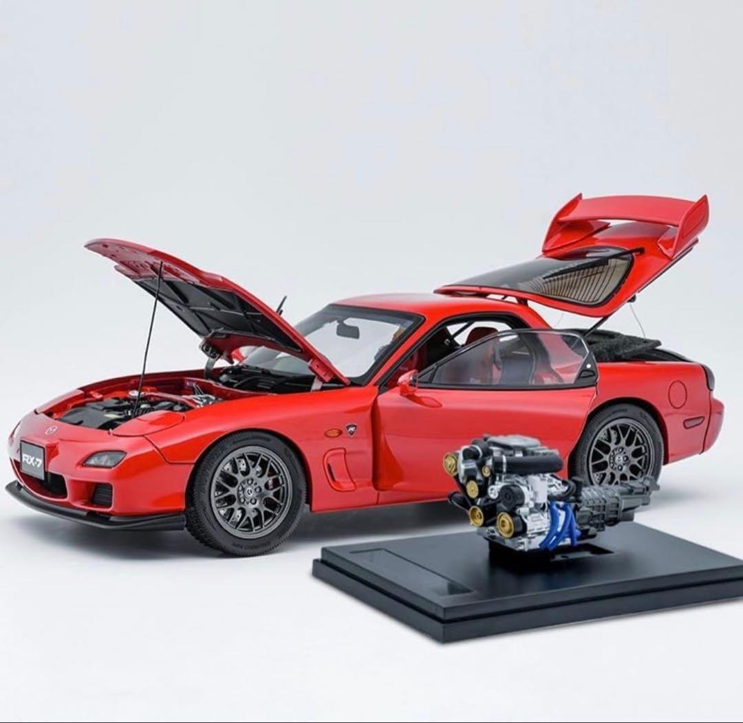 1/18 POLAR MASTER マツダ RX-7 FD Spirit R 赤 Polar Master MAZDA RX-7 Spirit R Red 1/18