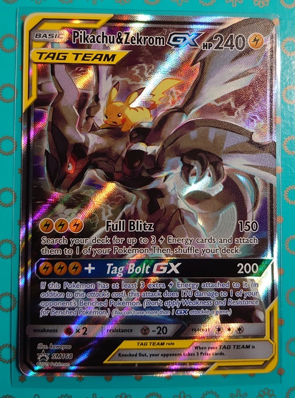 ポケカ ピカチュウ＆ゼクロムGX SR SA PSA6】ピカチュウ&ゼクロムGX SA