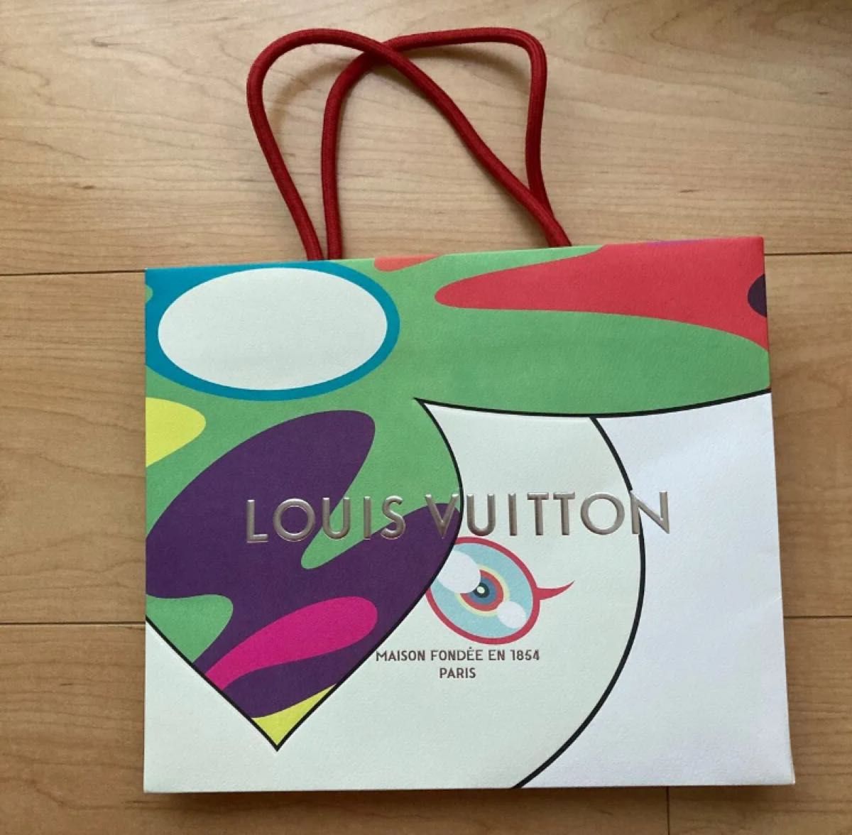 美品】LOUIS VUITTON ルイヴィトン 紙袋 ショッパー 村上隆コラボ 美品