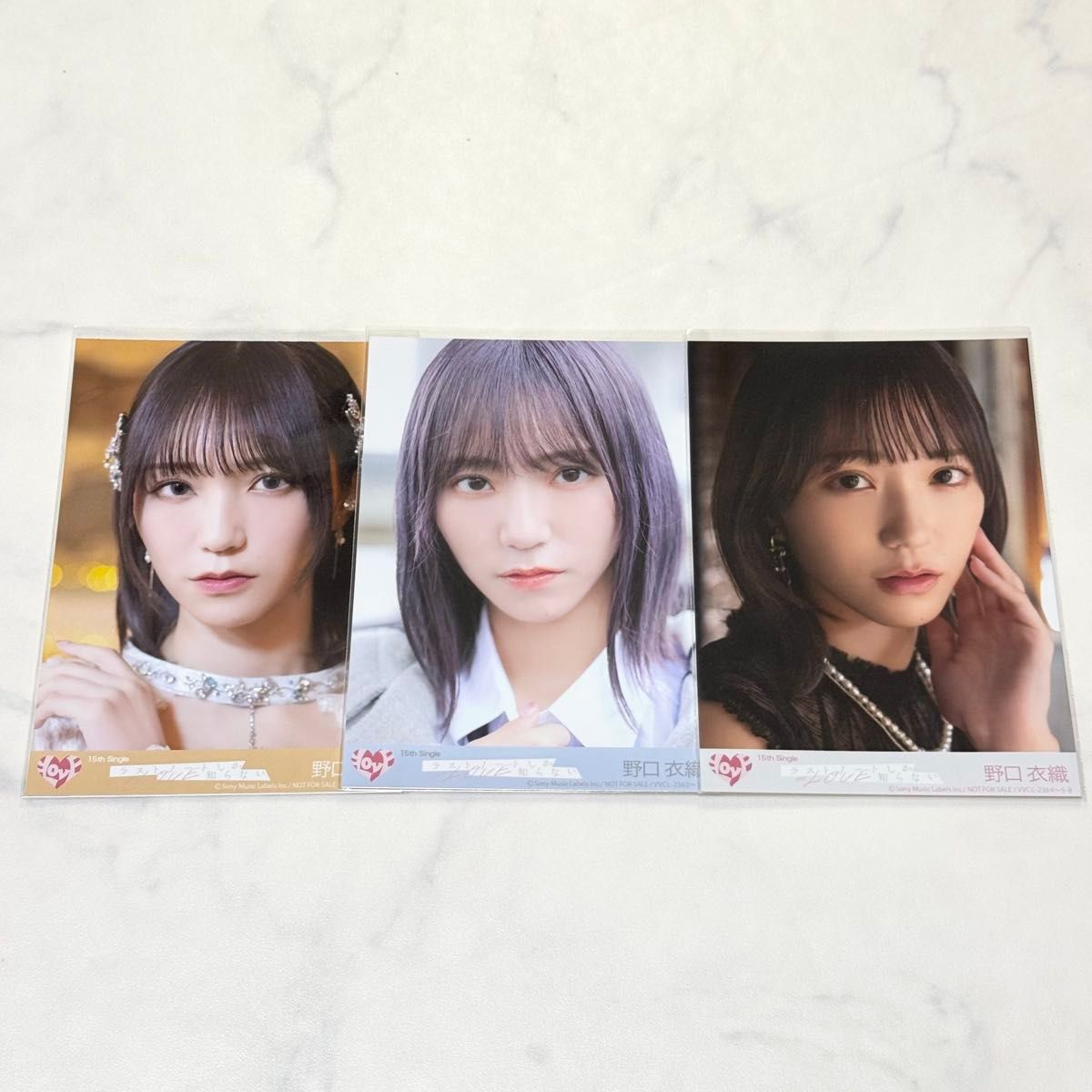 イコラブ ＝LOVE 野口衣織 ラストノートしか知らない 封入 生写真 ABC