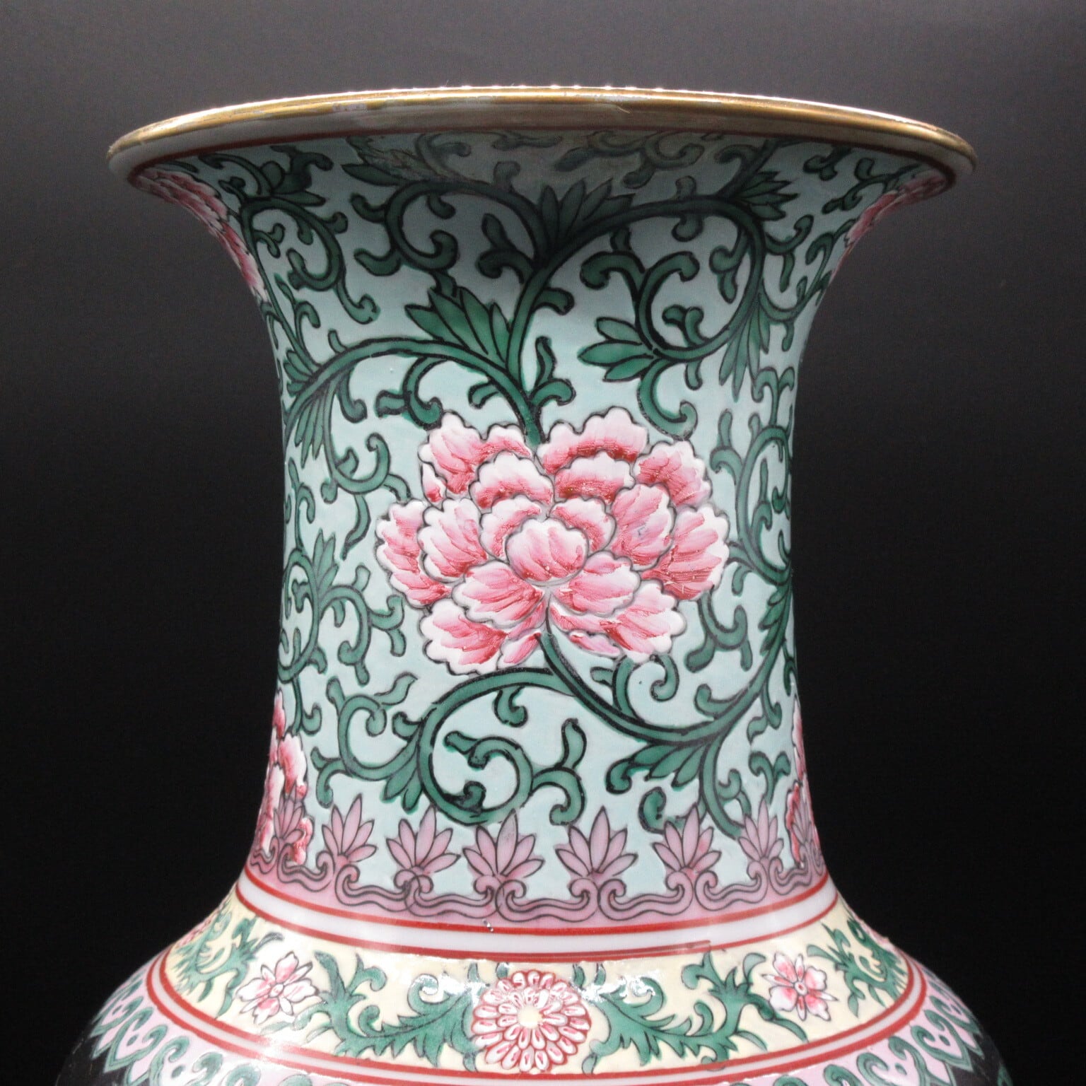 大清乾隆年製】粉彩花鳥 花瓶 | ギャラリー寿