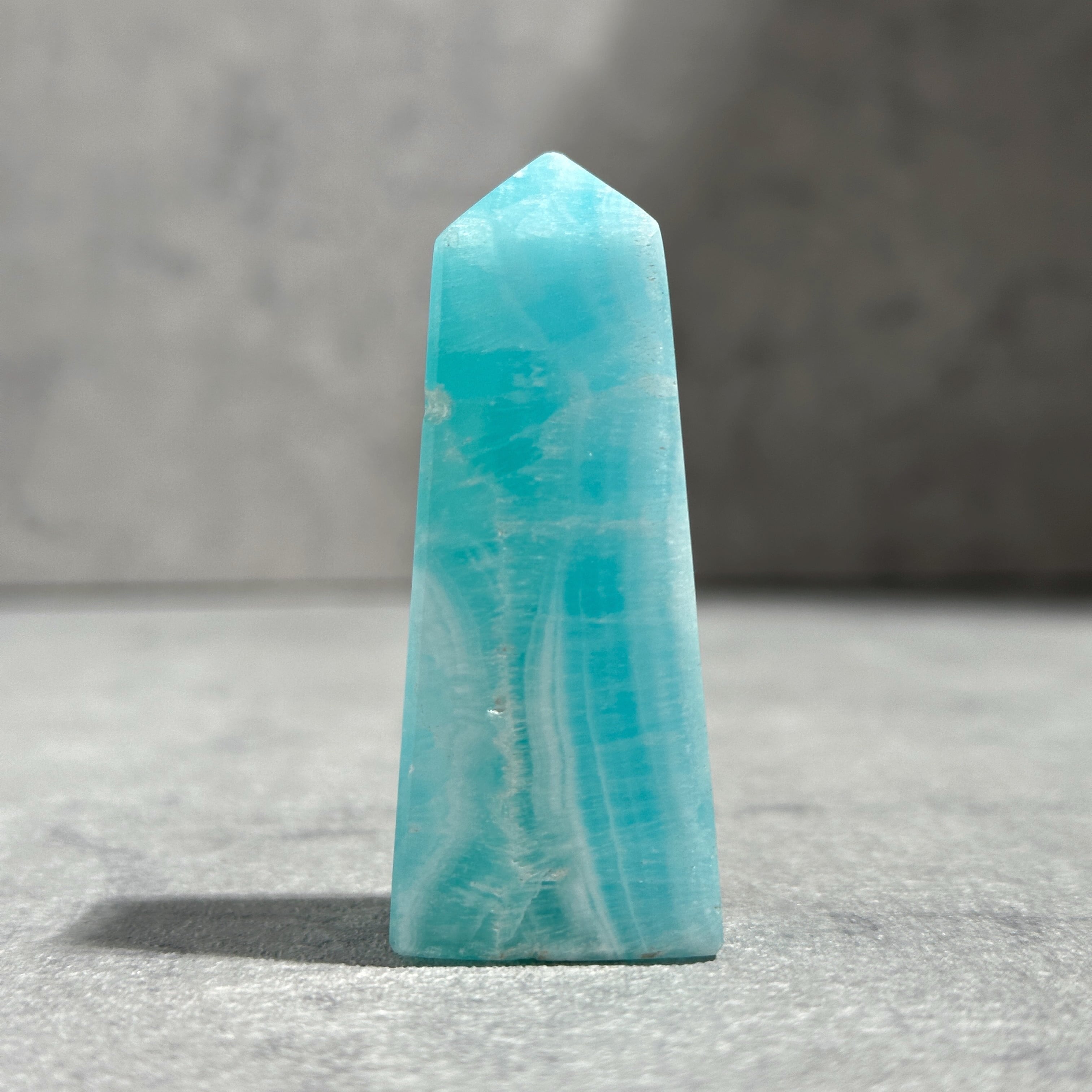 天然ブルーアラゴナイト標本 Natural Blue Aragonite 天然ブルー