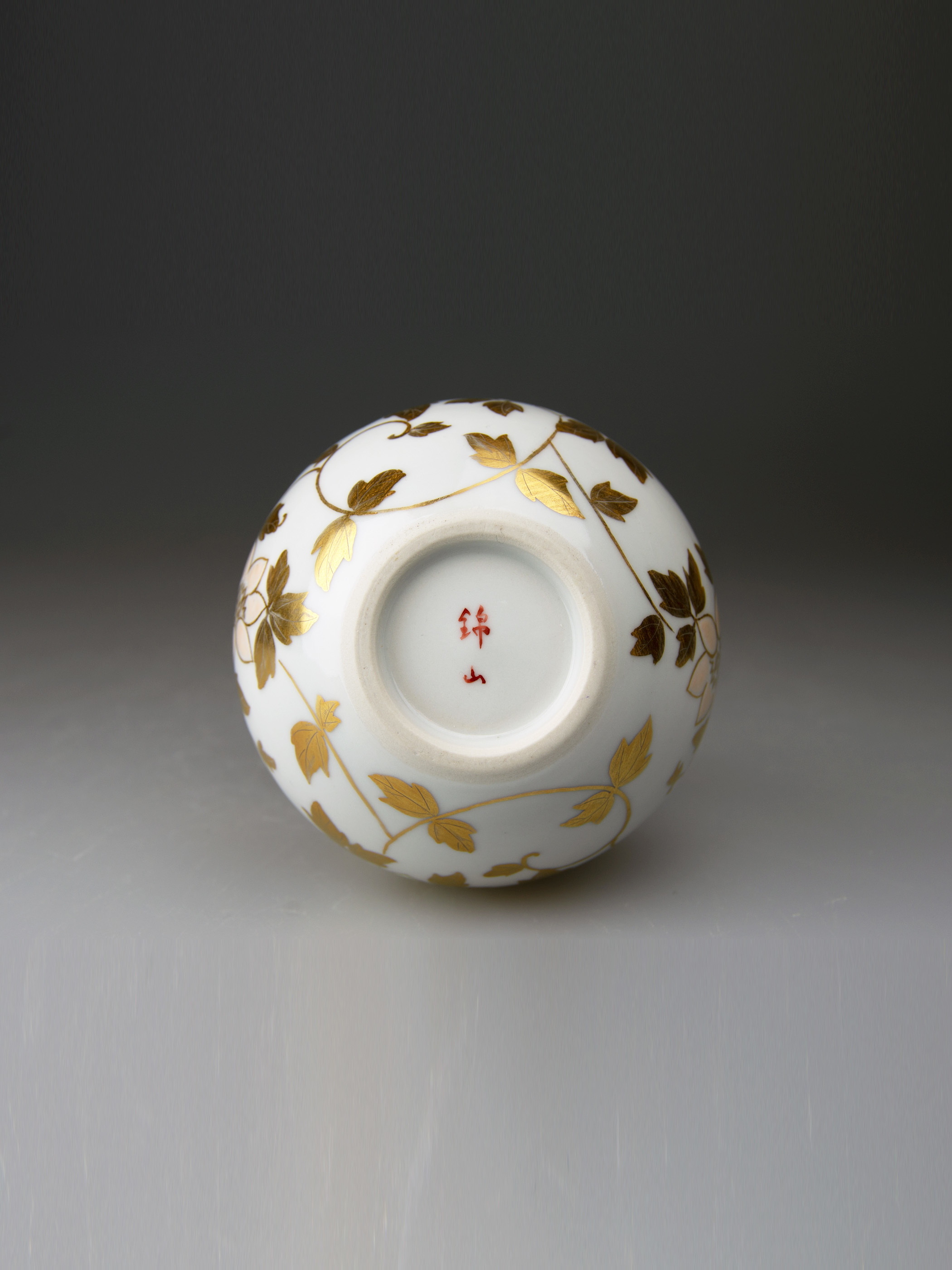 中国美術 粉彩色絵 蓋付小壺 白菜文様 P-10 #中国美術 粉