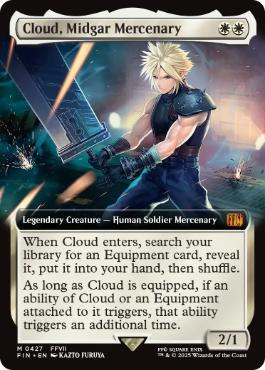 ミッドガルの傭兵、クラウド 日本語 プロモ mtg ff スポットライト参加